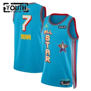 Camiseta Jaylen Brown All Star 2025 Azul Swingman para Niño Camiseta Jaylen Brown All Star 2025 Azul Swingman para Niño