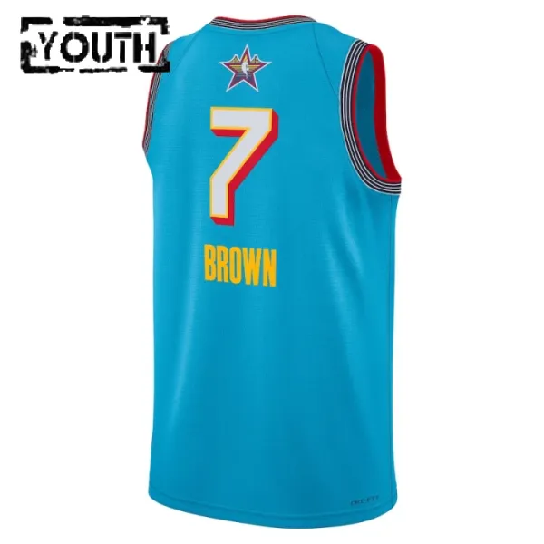 Camiseta Jaylen Brown All Star 2025 Azul Swingman para Niño