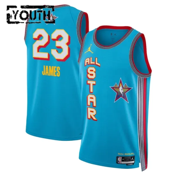 Camiseta Lebron James All Star 2025 Azul Swingman para Niño Camiseta Lebron James All Star 2025 Azul Swingman para Niño