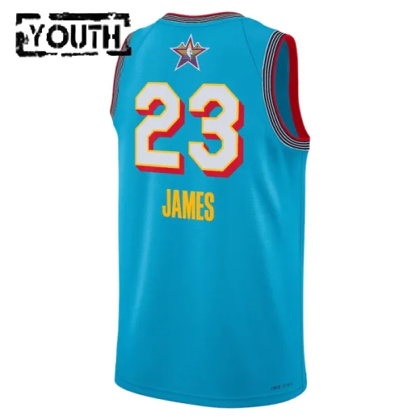 Camiseta Lebron James All Star 2025 Azul Swingman para Niño