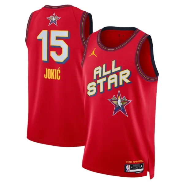 Camiseta Nikola Jokic All Star 2025 Rojo Swingman para Hombre