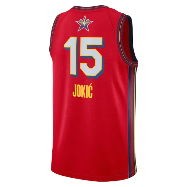 Camiseta Nikola Jokic All Star 2025 Rojo Swingman para Hombre