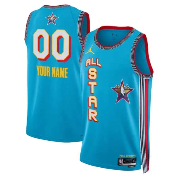 Camiseta Personalizada All Star 2025 Azul Swingman para Hombre