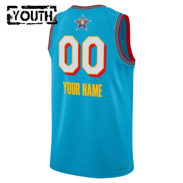 Camiseta Personalizada All Star 2025 Azul Swingman para Niño