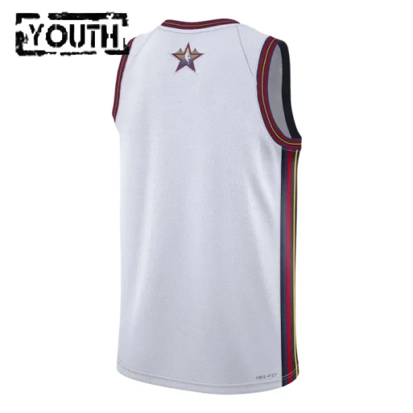 Camiseta Personalizada All Star 2025 Blanco Swingman para Niño