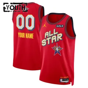 Camiseta Personalizada All Star 2025 Rojo Swingman para Niño Camiseta Personalizada All Star 2025 Rojo Swingman para Niño