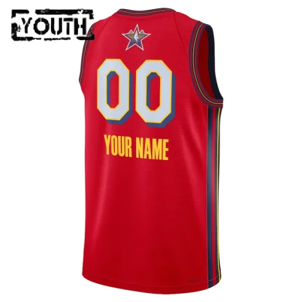 Camiseta Personalizada All Star 2025 Rojo Swingman para Niño
