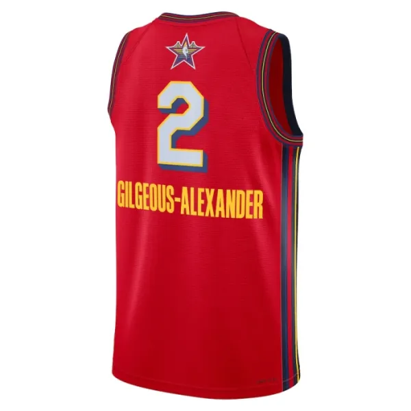 Camiseta Shai Gilgeous Alexander All Star 2025 Rojo Swingman para Hombre