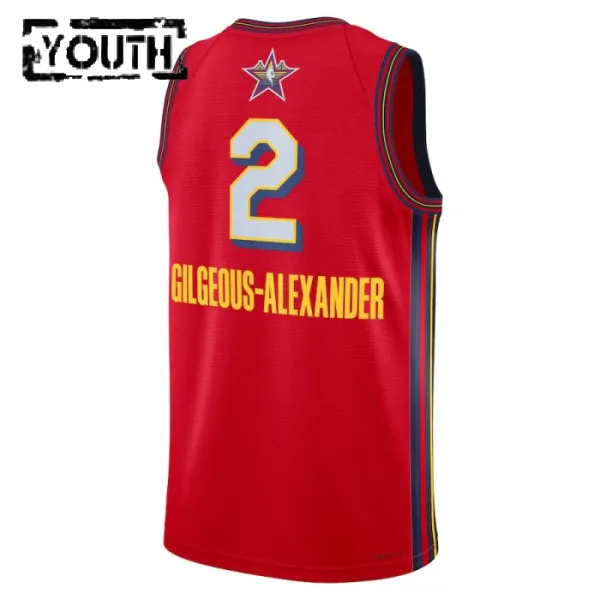 Camiseta Shai Gilgeous Alexander All Star 2025 Rojo Swingman para Niño