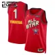Camiseta Victor Wembanyama All Star 2025 Rojo Swingman para Niño Camiseta Victor Wembanyama All Star 2025 Rojo Swingman para Niño