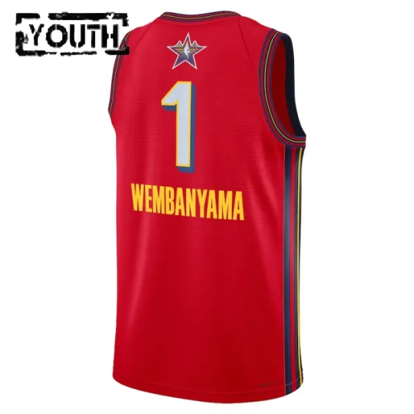Camiseta Victor Wembanyama All Star 2025 Rojo Swingman para Niño