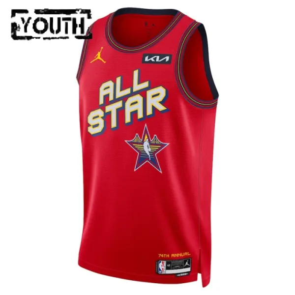 Camiseta Victor Wembanyama All Star 2025 Rojo Swingman para Niño