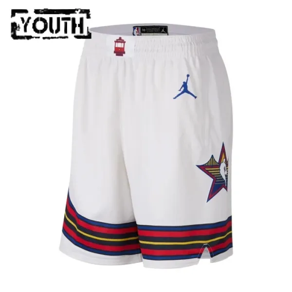 Pantalones All Star 2025 Blanco Swingman para Niño