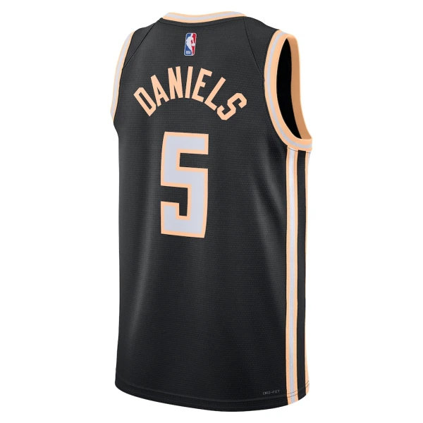 Camiseta Atlanta Hawks Dyson Daniels City Edition 2025-26 Negro Swingman para Hombre