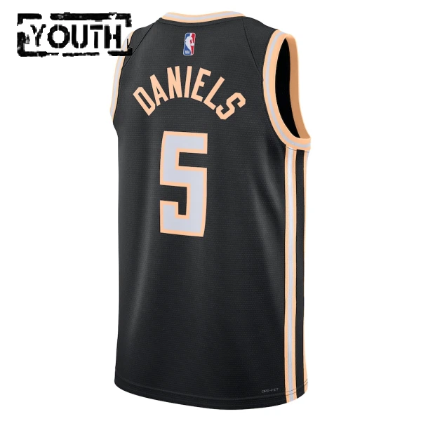 Camiseta Atlanta Hawks Dyson Daniels City Edition 2025-26 Negro Swingman para Niño