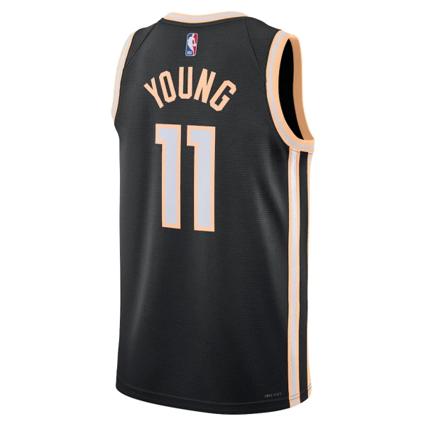 Camiseta Atlanta Hawks Trae Young City Edition 2025-26 Negro Swingman para Hombre