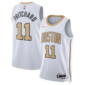 Camiseta Boston Celtics Payton Pritchard City Edition 2025-26 Blanco Swingman para Hombre Camiseta Boston Celtics Payton Pritchard City Edition 2025-26 Blanco Swingman para Hombre