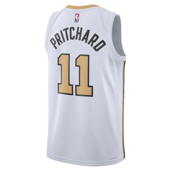 Camiseta Boston Celtics Payton Pritchard City Edition 2025-26 Blanco Swingman para Hombre