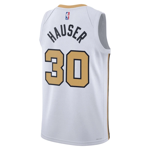 Camiseta Boston Celtics Sam Hauser City Edition 2025-26 Blanco Swingman para Hombre
