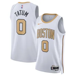 Camiseta Boston Celtics Tatum City Edition 2025-26 Blanco Swingman para Hombre Camiseta Boston Celtics Tatum City Edition 2025-26 Blanco Swingman para Hombre