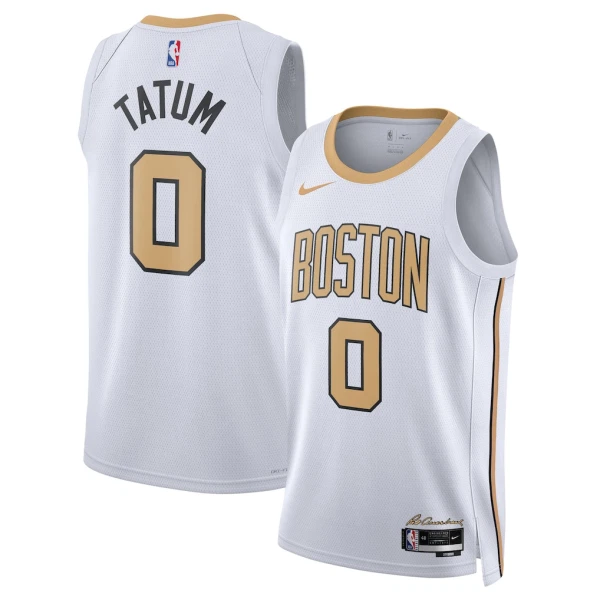 Camiseta Boston Celtics Tatum City Edition 2025-26 Blanco Swingman para Hombre