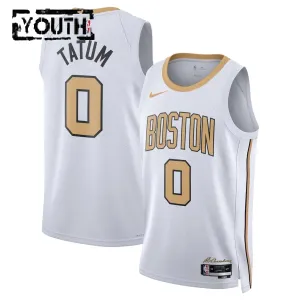 Camiseta Boston Celtics Tatum City Edition 2025-26 Blanco Swingman para Niño Camiseta Boston Celtics Tatum City Edition 2025-26 Blanco Swingman para Niño