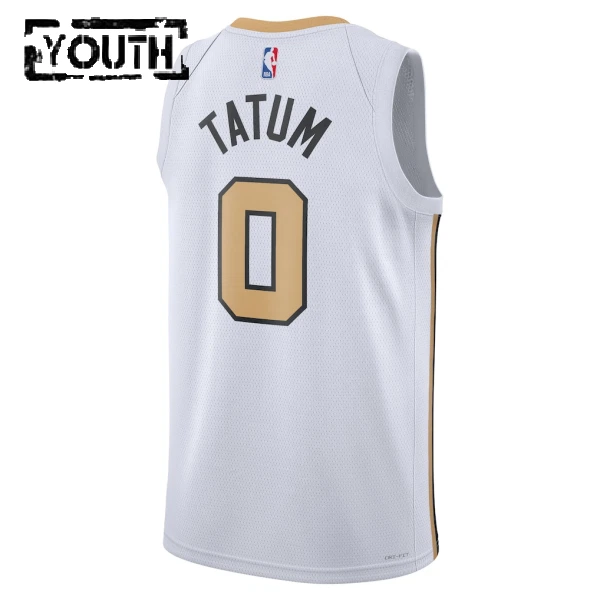 Camiseta Boston Celtics Tatum City Edition 2025-26 Blanco Swingman para Niño