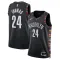 Camiseta Brooklyn Nets Cam Thomas City Edition 2025-26 Negro Swingman para Hombre