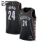 Camiseta Brooklyn Nets Cam Thomas City Edition 2025-26 Negro Swingman para Niño