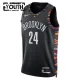 Camiseta Brooklyn Nets Cam Thomas City Edition 2025-26 Negro Swingman para Niño