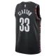 Camiseta Brooklyn Nets Nic Claxton City Edition 2025-26 Negro Swingman para Hombre
