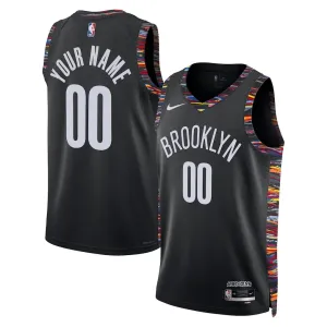 Camiseta Brooklyn Nets Personalizada City Edition 2025-26 Negro Swingman para Hombre Camiseta Brooklyn Nets Personalizada City Edition 2025-26 Negro Swingman para Hombre