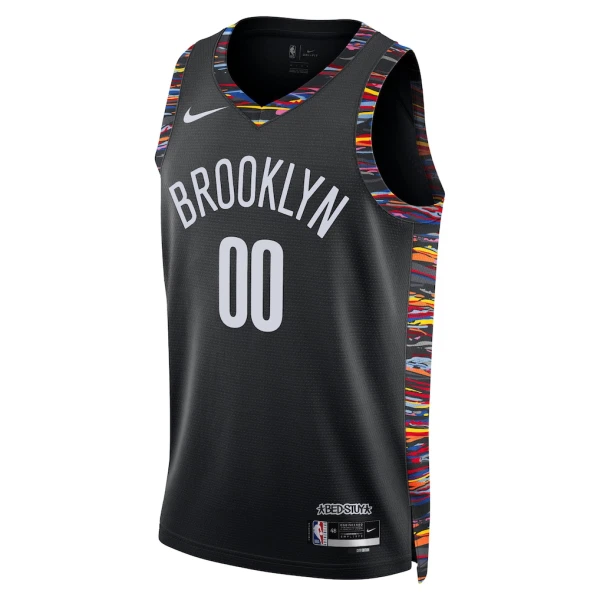 Camiseta Brooklyn Nets Personalizada City Edition 2025-26 Negro Swingman para Hombre