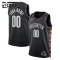 Camiseta Brooklyn Nets Personalizada City Edition 2025-26 Negro Swingman para Niño