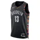 Camiseta Brooklyn Nets Tyrese Martin City Edition 2025-26 Negro Swingman para Hombre