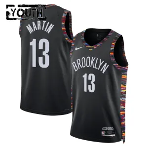 Camiseta Brooklyn Nets Tyrese Martin City Edition 2025-26 Negro Swingman para Niño Camiseta Brooklyn Nets Tyrese Martin City Edition 2025-26 Negro Swingman para Niño