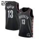 Camiseta Brooklyn Nets Tyrese Martin City Edition 2025-26 Negro Swingman para Niño