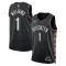 Camiseta Brooklyn Nets Ziaire Williams City Edition 2025-26 Negro Swingman para Hombre
