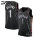 Camiseta Brooklyn Nets Ziaire Williams City Edition 2025-26 Negro Swingman para Niño