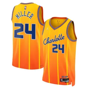 Camiseta Charlotte Hornets Brandon Miller City Edition 2025-26 Oro Swingman para Hombre Camiseta Charlotte Hornets Brandon Miller City Edition 2025-26 Oro Swingman para Hombre