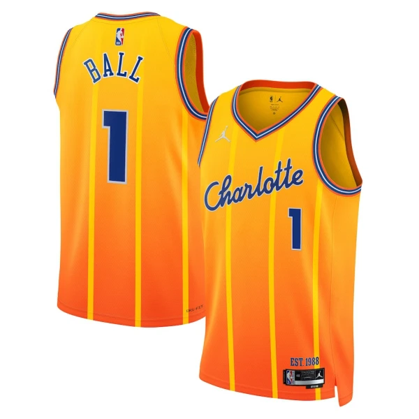 Camiseta Charlotte Hornets Lamelo Ball City Edition 2025-26 Oro Swingman para Hombre