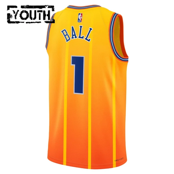 Camiseta Charlotte Hornets Lamelo Ball City Edition 2025-26 Oro Swingman para Niño