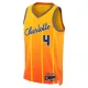 Camiseta Charlotte Hornets Sion James City Edition 2025-26 Oro Swingman para Hombre