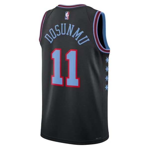 Camiseta Chicago Bulls Ayo Dosunmu City Edition 2025-26 Negro Swingman para Hombre