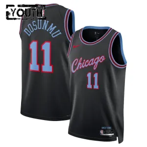 Camiseta Chicago Bulls Ayo Dosunmu City Edition 2025-26 Negro Swingman para Niño