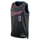 Camiseta Chicago Bulls Coby Black City Edition 2025-26 Negro Swingman para Hombre