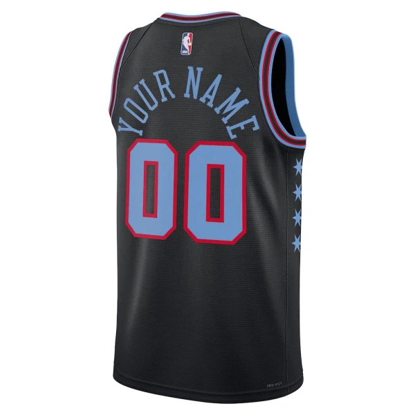 Camiseta Chicago Bulls Personalizada City Edition 2025-26 Negro Swingman para Hombre