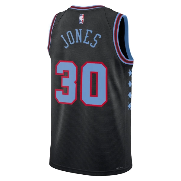 Camiseta Chicago Bulls Tre Jones City Edition 2025-26 Negro Swingman para Hombre
