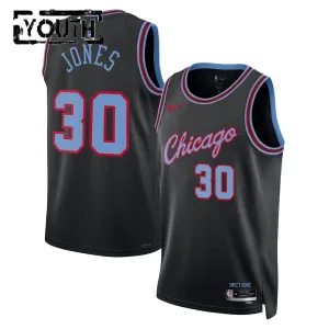 Camiseta Chicago Bulls Tre Jones City Edition 2025-26 Negro Swingman para Niño Camiseta Chicago Bulls Tre Jones City Edition 2025-26 Negro Swingman para Niño