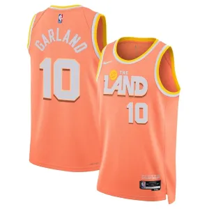 Camiseta Cleveland Cavaliers Darius Garland City Edition 2025-26 Naranja Swingman para Hombre